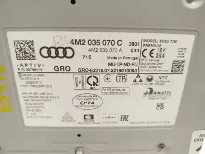 Автозапчасти б/у gps-навигационная система за audi a6 c8 (4a2) 45 tdi mild hybrid quattro ссылки oem iam 4m2035070c  