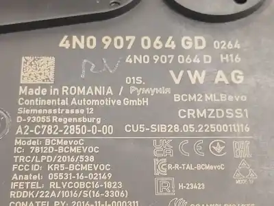 Second-hand car spare part electronic module for audi a6 c8 (4a2) 45 tdi mild hybrid quattro oem iam references 4n0907064gd a2c78228500 4n0907064d