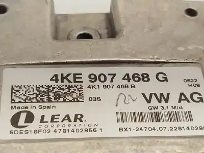 Second-hand car spare part electronic module for audi a6 c8 (4a2) 45 tdi mild hybrid quattro oem iam references 4ke907468g  4k1907468b
