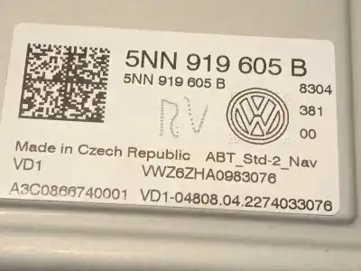 Автозапчасти б/у многофункциональный дисплей за volkswagen t-cross (c11) 1.0 tsi ссылки oem iam 5nn919605b a3c0866740001 