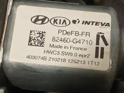 Second-hand car spare part passenger side right window regulator for hyundai i30 (pde, pd, pden) 1.0 t-gdi oem iam references 82460g4710  