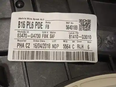 Автозапчастина б/у регулятор склона задній лівий для hyundai i30 (pde, pd, pden) 1.0 t-gdi посилання на oem iam 83450g4710  