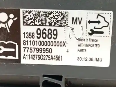 Автозапчасти б/у блок управления подушками безопасности за opel zafira tourer c (p12) 2.0 cdti (75) ссылки oem iam 13589689 775799950 