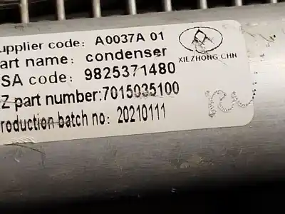 Автозапчасти б/у конденсатор / радиатор кондиционера воздуха за citroen c4 iii (ba_, bb_, bc_) 1.2 puretech 130 (bahnsa, bahnsb) ссылки oem iam 9825371480  