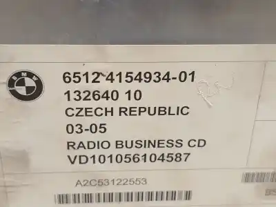 Second-hand car spare part audio system / radio cd for mini mini (r50, r53) cooper oem iam references 65124154934  
