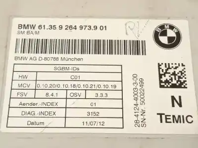 Pezzo di ricambio per auto di seconda mano modulo elettronico per bmw x5 (e70) xdrive40d riferimenti oem iam 61359264973  