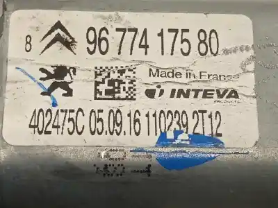 Автозапчасти б/у регулятор стекла заднего левого за citroen c-elysée exclusive ссылки oem iam 9674437380 9677417580 