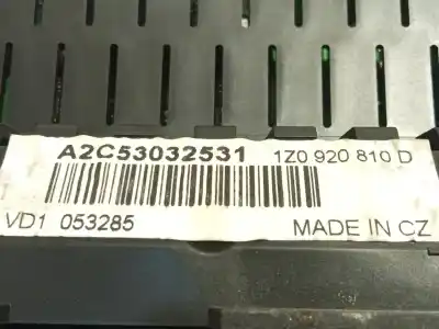 Second-hand car spare part dashboard for skoda octavia ii (1z3) 1.9 tdi oem iam references 1z0920810d a2c53032531 1z0920810dkd0