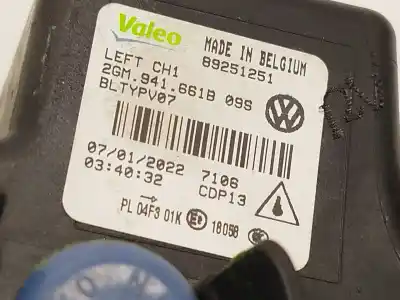 Автозапчасти б/у левая противотуманная фара за volkswagen t-cross (c11) 1.0 tsi ссылки oem iam 2gm941661b 89251251 2gm941661b09s