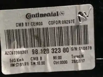 Peça sobressalente para automóvel em segunda mão quadrante por citroen c4 lim. live edition referências oem iam 9812832380 a2c97398301 