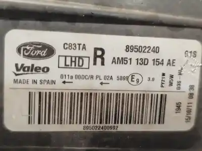 Автозапчастина б/у права фа для ford c-max ii (dxa/cb7, dxa/ceu) 1.6 ecoboost посилання на oem iam am5113d154ae 89502240 1801884