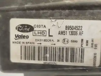 Автозапчастина б/у ліва фара для ford c-max ii (dxa/cb7, dxa/ceu) 1.6 ecoboost посилання на oem iam am5113006af 89504522 1801887