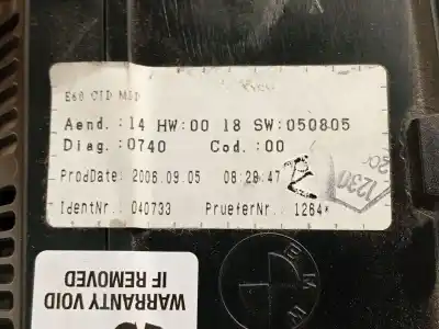 Second-hand car spare part multifunction display for bmw 5 (e60) 520 d oem iam references 65826989395 65829114353 