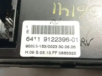 Peça sobressalente para automóvel em segunda mão comando de sofagem (chauffage / ar condicionado) por bmw 5 (e60) 520 d referências oem iam 64119122396 6411912239601 90025153
