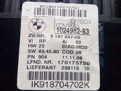 Peça sobressalente para automóvel em segunda mão quadrante por bmw serie 1 berlina (e81/e87) 118d referências oem iam 9187047  62109283802