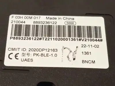 Автозапчастина б/у електронний модуль для lynk & co 01 phev посилання на oem iam 8893236122  