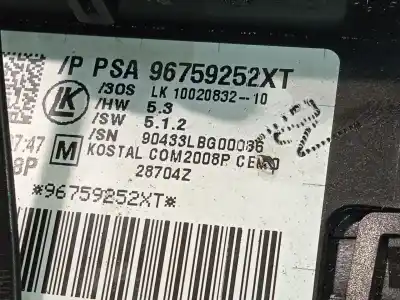 Автозапчасти б/у прерывный контроль за citroen c4 ii (nc_) 1.6 hdi 90 ссылки oem iam 96759252xt  98199578zd