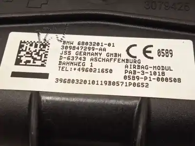 Автозапчасти б/у подушка безопасности передняя правая за bmw 2 active tourer (f45) 225 xe plug-in-hybrid ссылки oem iam 6803201  72126803201
