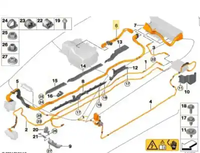 Pièce détachée automobile d'occasion module électronique pour bmw 2 active tourer (f45) 225 xe plug-in-hybrid références oem iam 6824131  61126824131
