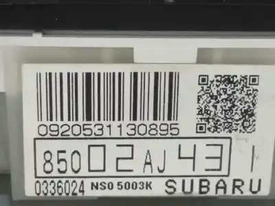 Second-hand car spare part dashboard for subaru legacy berl. b13 (bl) 2.0 d classic oem iam references 85002aj43 85021aj201 