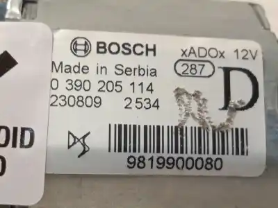 Автозапчасти б/у мотор заднего стеклоочистителя за opel mokka 1.2 (76) ссылки oem iam 9819900080 0390205114 