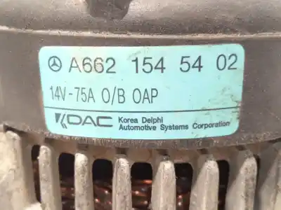 Автозапчасти б/у генератор за ssangyong korando (kj) 2.9 td ссылки oem iam a6621545402  