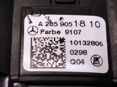Recambio de automóvil de segunda mano de mando luces para mercedes-benz clase c coupe (w205) c 300 (205.348) referencias oem iam a2059051810 a20590518109107 2059051810