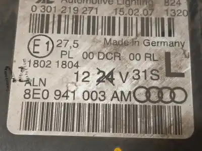 Автозапчасти б/у левая фара за audi a4 b7 (8ec) 2.0 tdi 16v ссылки oem iam 8e0941003am 0301219271 8e0941029as