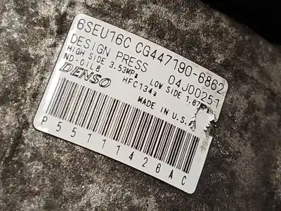 Peça sobressalente para automóvel em segunda mão compressor de ar condicionado a/a a/c por dodge avenger 2.0 referências oem iam p55111426ac 4471906862 6seu16c