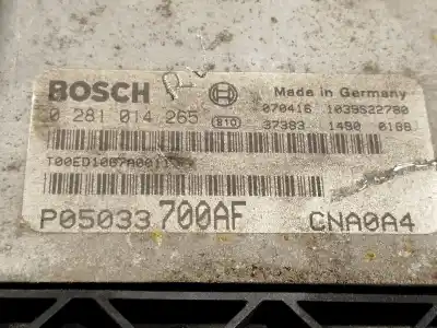 Second-hand car spare part ecu engine control for dodge avenger 2.0 oem iam references p05033700af 0281014265 k05033700af