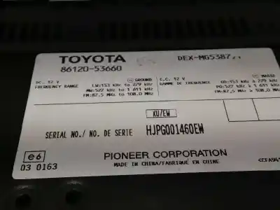 Автозапчастина б/у аудіо система / радіо cd для lexus is200 (ds2/is2) 220d посилання на oem iam 8612053660  