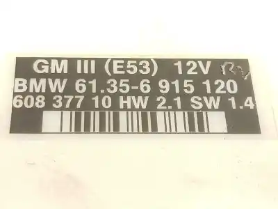 Second-hand car spare part electronic module for bmw x5 (e53) 3.0 d oem iam references 61356915120  6915120