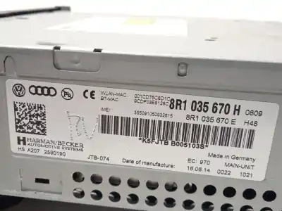 Автозапчастина б/у gps навігаційна система для audi a4 b8 avant (8k5) 3.0 tdi quattro посилання на oem iam 8r1035670h  