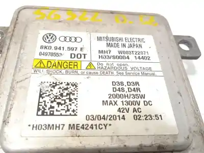 Second-hand car spare part xenon headlights control unit  for audi a4 b8 avant (8k5) 3.0 tdi quattro oem iam references 8k0941597e w003t22071 