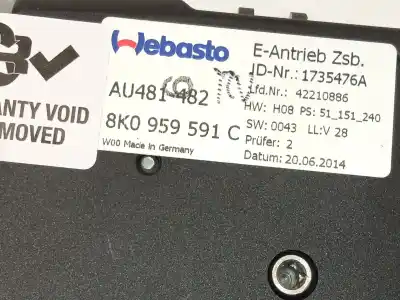 Автозапчастина б/у електричний двиг на дах для audi a4 b8 avant (8k5) 3.0 tdi quattro посилання на oem iam 8k0959591c  