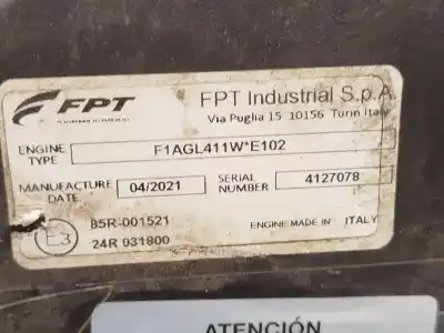 Автозапчасти б/у полный двигатель за iveco daily vi furgón 33s16, 35s16, 35c16, 40c16, 50c16 ссылки oem iam f1agl411  f1agl411we