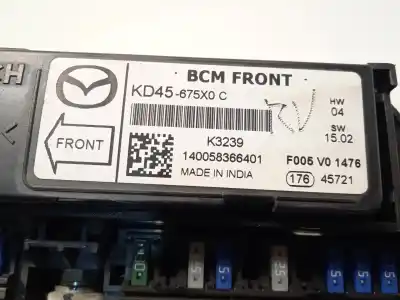 Автозапчастина б/у реле/запоперівник для mazda cx-5 (ke, gh) 2.2 d (ke2fw) посилання на oem iam kd45675x0c f005v01476 