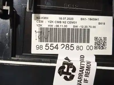 Peça sobressalente para automóvel em segunda mão quadrante por citroen c3 iii (sx) 1.2 puretech 82 referências oem iam 9855428580  