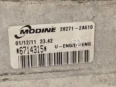 Автозапчастина б/у інтеркулер для kia cee'd sw (ed) 1.6 crdi 90 посилання на oem iam 282712a610  