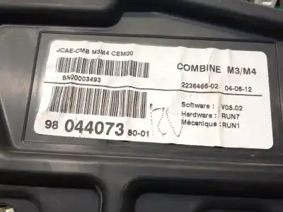 İkinci el araba yedek parçası enstrüman paneli için citroen c-elysee (dd_) 1.6 vti 115 (ddnfp0, ddnfp6, ddnfp9) oem iam referansları 9804407380  