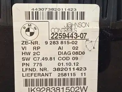 Peça sobressalente para automóvel em segunda mão quadrante por bmw x1 (e84) sdrive 18 d referências oem iam 9283815 2259443 62109283815