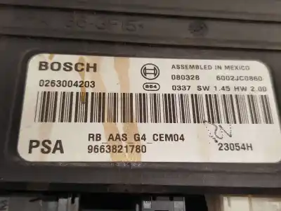 Peça sobressalente para automóvel em segunda mão módulo eletrônico por citroen c5 iii (rd_) 2.2 hdi (rd4hth) referências oem iam 9663821780 0263004203 6590ez