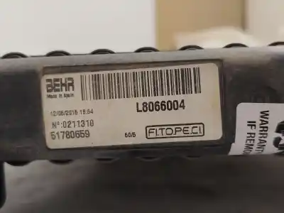 Peça sobressalente para automóvel em segunda mão radiador de água por citroen nemo monospace 1.3 hdi 75 referências oem iam 51780659  