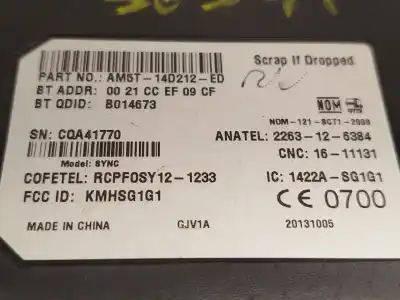 Second-hand car spare part electronic module for ford focus iii 1.6 tdci oem iam references am5t14d212ed  2016484