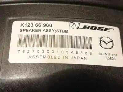 Second-hand car spare part speaker for mazda cx-5 (kf) 2.5 awd oem iam references k123466960  