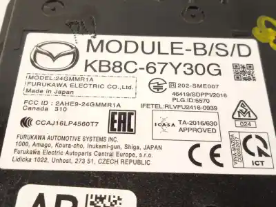 Second-hand car spare part electronic module for mazda cx-5 (kf) 2.5 awd oem iam references kb8c67y30g 24gmmr1a 