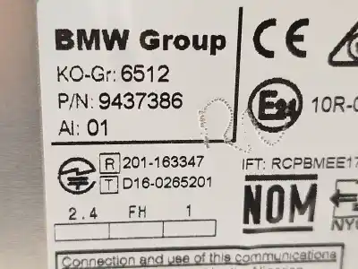 Recambio de automóvil de segunda mano de sistema navegacion gps para bmw x1 (f48) sdrive 18 i referencias oem iam 65129437386  