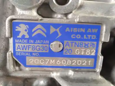 Автозапчасти б/у коробка передач за peugeot 208 ii (ub_, up_, uw_, uj_) 1.2 puretech 130 ссылки oem iam 20gt82 awf8g30 9830759380