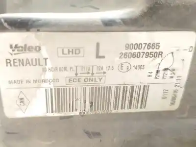 Автозапчастина б/у ліва фара для dacia dokker express furgoneta/monovolumen 1.5 dci (feaj) посилання на oem iam 260607950r 90007665 260603007r