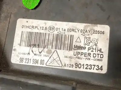 Автозапчастина б/у права фа для peugeot 208 ii (ub_, up_, uw_, uj_) 1.2 puretech 130 посилання на oem iam 9823193480 1674248480 1656238980